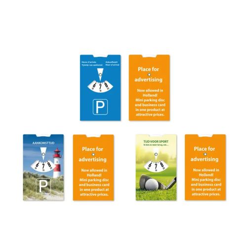 Parkeringsskive med visitkort - Billede 2